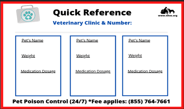 The National Humane Education Society Free Printable